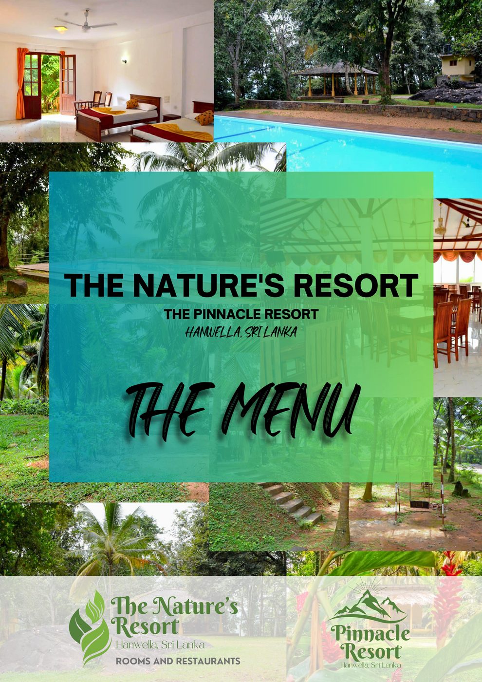Menu cover - The Nature's Resort and Pinnacle Resort