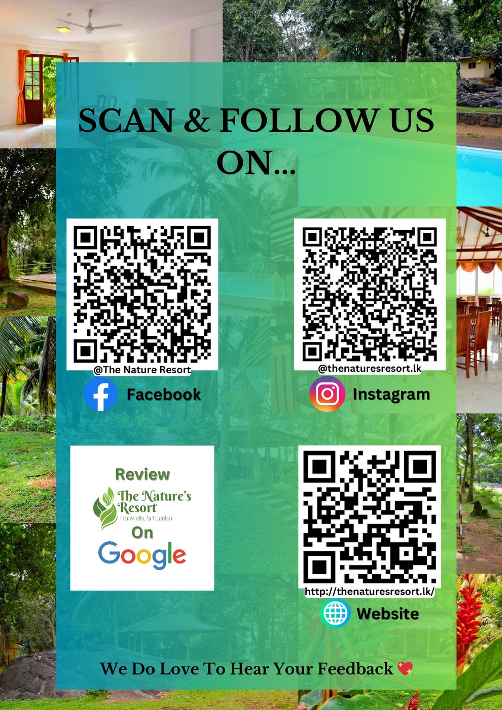 Follow us on Facebook, Instagram and website